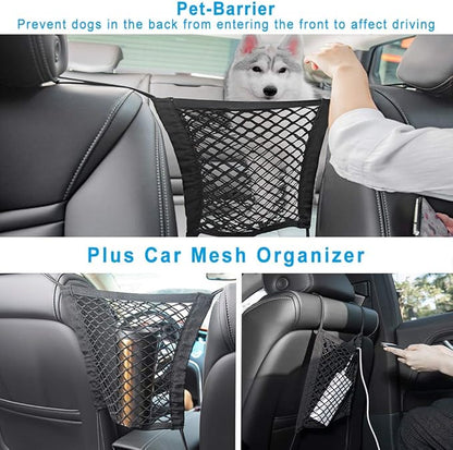Bark Lover Dog Seat Cover for Back Seat More Durable Waterproof Backseat Protector, High Heat Resistant and Nonslip Back Seat Cover for Dogs Kids, Universal Size Fits Cars Trucks SUVs (Grey)