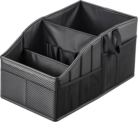 WHHMK Car Caddy, Easy to Clean Middle Seat Car Organizer for Kids, Support Up to 33 LB of Weight Car Front Seat Organizer, Captain Chairs Organizers for SUV Camper Van Tissues Toys Holder