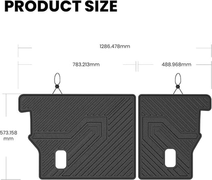 LASFIT Rear Seat Back Protector for Honda CRV 2012-2016, All Weather TPE Pet Friendly Custom Fit CR-V Second Row Back Seat Cover Backseat Mat Liner Accessories, Black