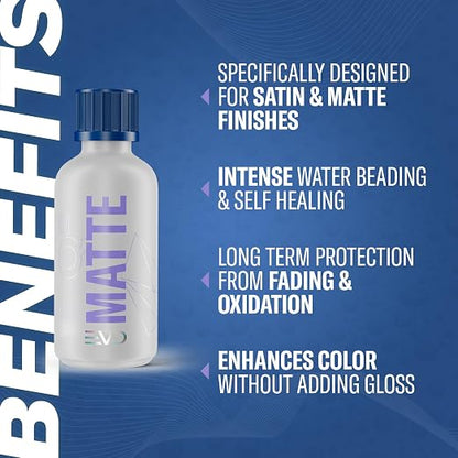 Gyeon Matte EVO Light Kit Ceramic Coating for Matte and Satin finishes Hydrophobic Paint sealant UV Chemical Protection enhances Color Depth Without Gloss adds Lasting Protection