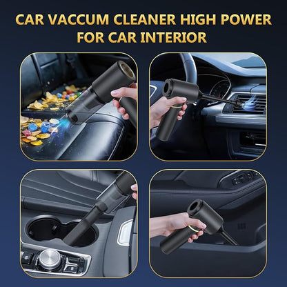 BSRCO Brushless Handheld Vacuum, 15000Pa Strong Suction Cordless Car Vacuum with 2 Modes, 0.67lbs Ultra-Lightweight Mini Portable Vacuum Cleaner & Air Duster for Home, Keyboard, Pet Hair, Travel