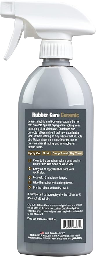 Ceramic Tire Dressing Protector, No Tire Shine, No Dirt or Brake Dust Attracting Residue 16 Fl. oz (2-Pack) Satin/Matte Finish Stays Clean Longer Cleans Up Easier Aircraft Grade