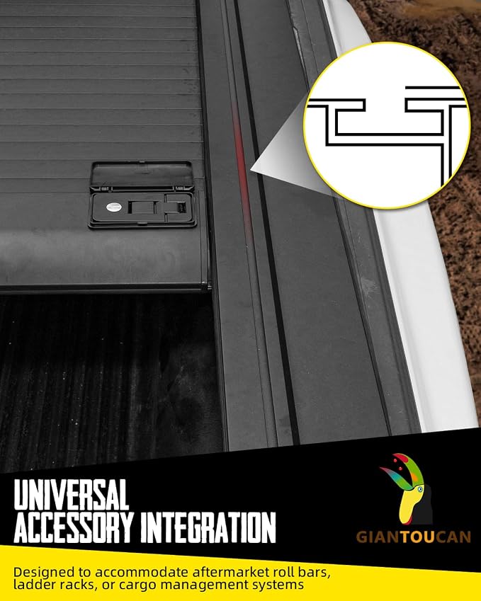 Retractable Tonneau Cover compitable with 2020-2026 Chevy Silverado/GMC Sierra 1500 5.8ft Bed(69.9in), Not for CarbonPro Bed