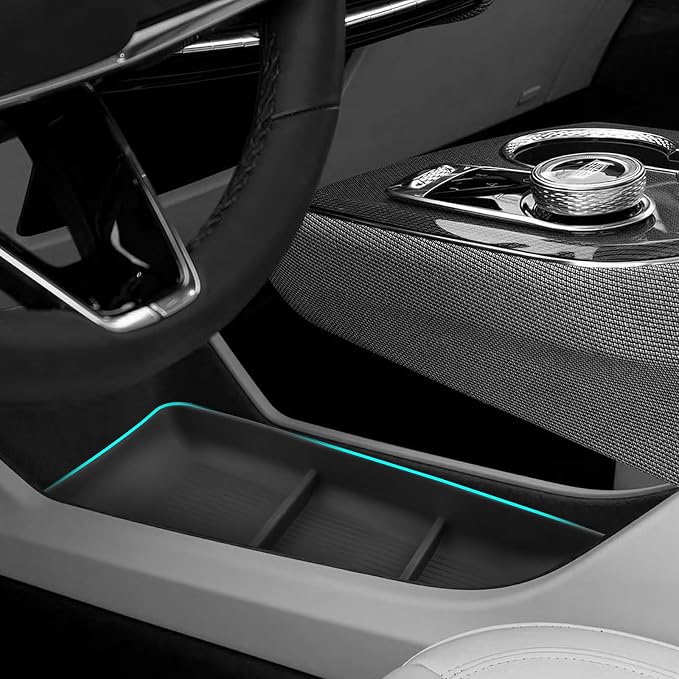 SHAOHAO for 2025 2026 Cadillac Optiq Under Console Organizer Fit for 2025 2026 Cadillac Optiq Accessories (Luxury, Sport) Lower Organizer Tray Increase Sapce 2025 2026 Optiq Under Console Tray