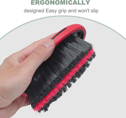 Cleaning Brush, Carpet Brush ，for Car Interior and Home, Couch (Red)