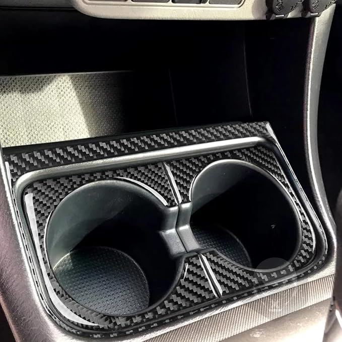 NVCNX Real Premium Carbon Fiber for Toyota 2nd Gen Tacoma Accessories 2010-2015 2011 2012 2013 2014 Car Center Console Organizer Panel Frame Cover Interior Trim Thick Overlay Sticker Decal 3PCs