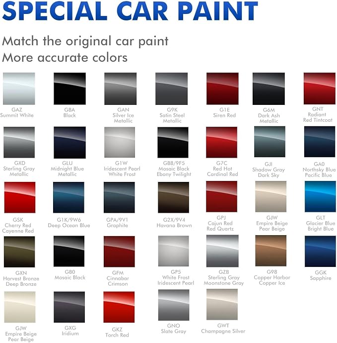 GZB/WA180H Sterling Gray Touch Up Paint for Chevy, DIY Car Paint Scratch Repair Kit, Automotive Paints, Quick & Easy Fix Scratch Repair Compatible with Chevrolet/Trax/Trailblazer