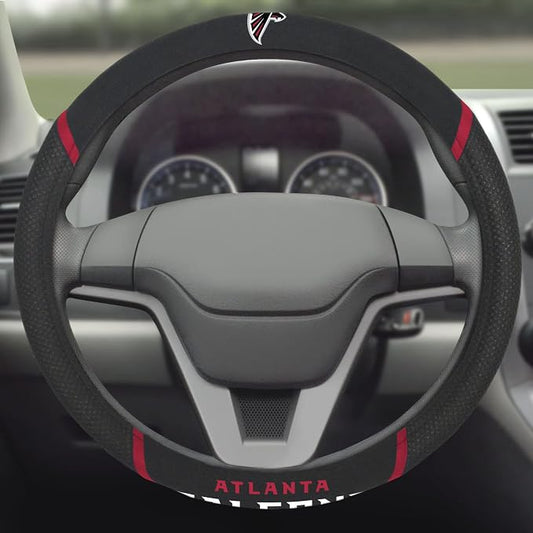 FANMATS NFL Unisex-Adult Embroidered Steering Wheel Cover