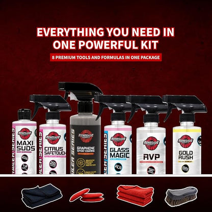Renegade Products USA Tesla Detailing Kit - Car Wash Kit for Interior/Exterior Detail & Wash for Model S, Model 3, Model X, & Model Y