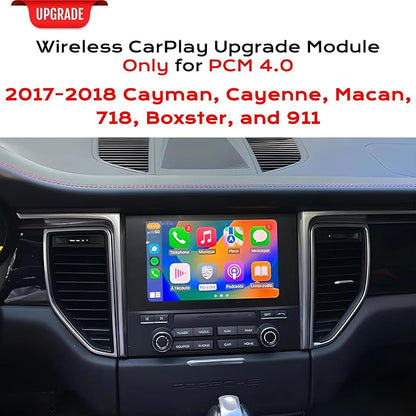 Premium Wireless CarPlay & Android Auto Retrofit Kit for Cayenne, Macan, 911, 718, Boxster & Cayman with PCM 4.0 (2017-2018) – OEM+ Integration Module