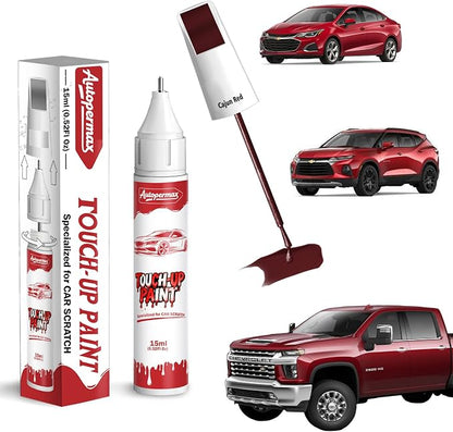 GPJ/WA434B Cajun Red Car Touch Up Paint for Chevrolet, Color Accurate Two-In-One Car Paint Scratch Repair Pen, Professional Scratch Remover for Vehicles Chips and Nicks Scuff