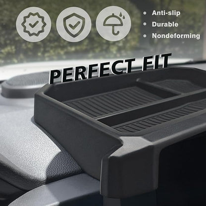 Muslogy Dashboard Storage Box Compatible with 2024-2026 Tacoma&2025 2026 4Runner Accessories Center Console Organizer w/8-inch Screen for SR SR5 TRD PreRunner TRD Sport Off-Road Pro Trailhunter(Black)