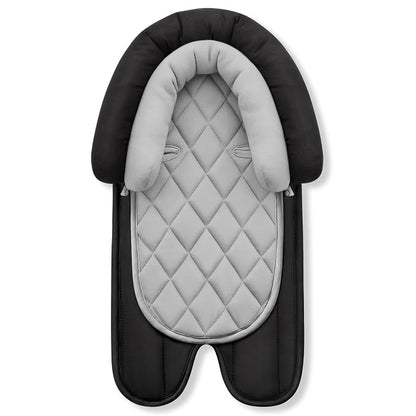 Pro Goleem Car Seat Head Support Infant, Soft Infant Car Seat Insert, 2 in 1 Carseat Head Support for Newborn, Perfect for Car Seat, Stroller, Swing, Bouncer, Gray and Black