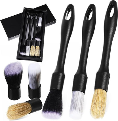 Gatuida 1 Set auto Detailing Beauty Products Crevice Brush car wash Tools Motorcycle Detailing kit car wash Brush Replace car Alloy Wheel Detail Brush Lotus Cleaning Supplies, 22.50X2.40X2.30CM