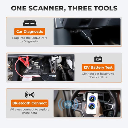 AUTOPHIX DM5900 OBD2 Scanner, ABS SRS Transmission & Engine Code Reader, Check Engine Light Scanner with Battery Test, Live Data, Smog Check, Free Lifetime Updates for All OBDII Cars