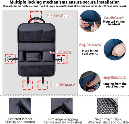 1 Pack - Car Organizer, Back Seat Car Organizer, Back Seat Organizer, Seat Organizer, Car Organizer and Storage Box.(Brown)