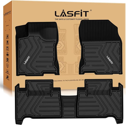 LASFIT Floor Mats Fit for Lexus NX NX200t NX300 NX300h 2021-2015 All Weather Floor Liners Custom Fit for Lexus NX All Models 2021 2020 2019 2018 2017 2016 2015 TPE Car Mats,Front and Rear Mats,Black