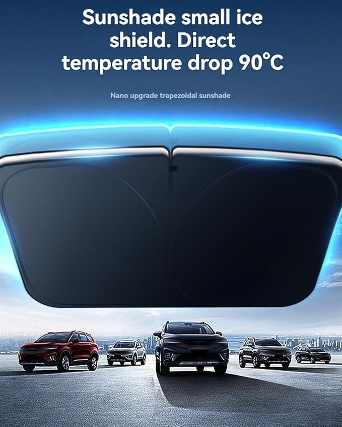 for Toyota 4Runner Sun Shade Sunshade Windshield - Front Windshield Shade Custom Fit 4Runner 2010-2024 Car Accessories