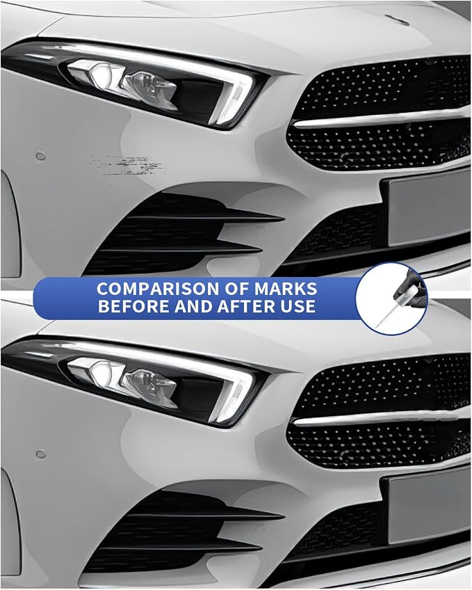650/9650 Calcite/Cirrus White Touch Up Paint Compatible with Mercedes-Benz Exact Match–Chips and Nicks Touch Up