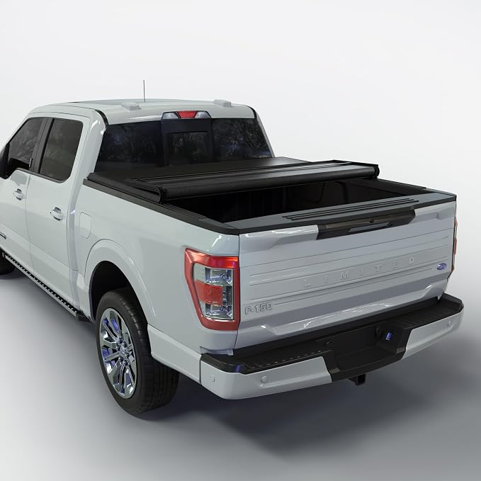 Toptiny Soft Folding Truck Bed Tonneau Cover |TSTF013|Fits 2004-2014 Ford F-150 5.5' Bed (66")
