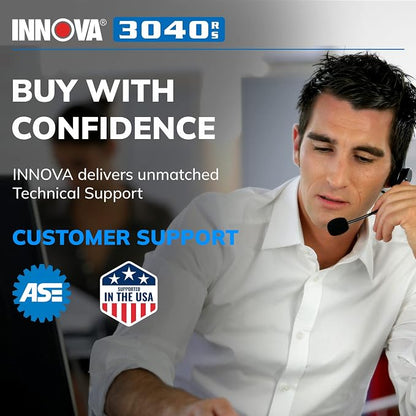 INNOVA 3040RS, OBD2 Scanner, Live Data Streamer, Battery/Alt Tester, Reset Check Engine Light/Brake Light/Oil Light, Free Mechanic Recommended Fix & Parts & Est Repair Cost, Free Updates