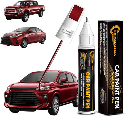 Car Touch Up Paint(3Q3 Dark Red/Salsa Red Pearl) for Toyota, Color Accurate Car Scratch Repair Remover Pen,Automotive Paint Quick & Easy to fix vehicle Chips and Nicks Scuff