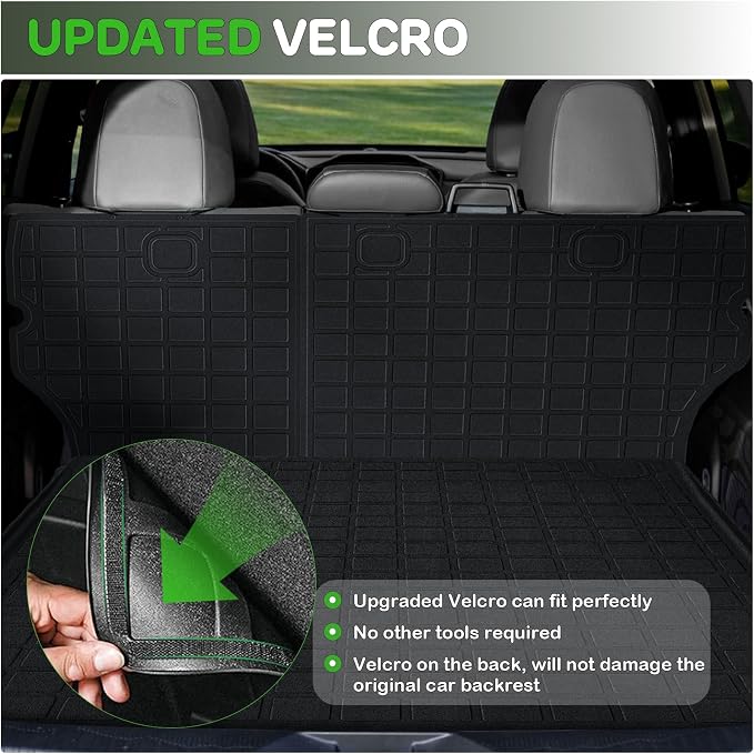 Floor Mats for 2003-2009 Toyota 4Runner Only 5 Seats Upgrade Trunk Mat with Backrest Mat All Weather TPE Floor Liners Fit for Toyota 4-Runner Anti-Slip Full Set Car Accessories