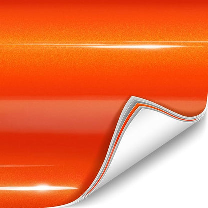 ColorFusion PPF by VViViD, Gloss Flame Orange Dry Apply PPF Vinyl Car Wrap Roll 20ft x 5ft