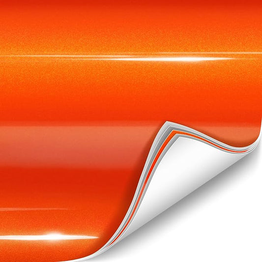 ColorFusion PPF by VViViD, Gloss Flame Orange Dry Apply PPF Vinyl Car Wrap Roll 20ft x 5ft