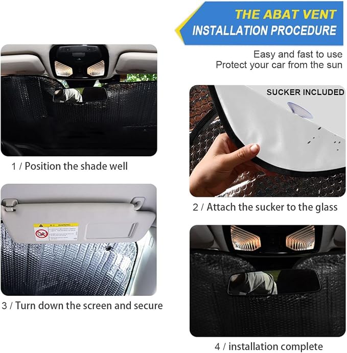 Funny Golden Retriever Dog Windshield Sunshade Car Sun Shade Blocks UV Rays Visor Protector Accordion Folding Sun Reflector Auto Sunshade for Truck SUV