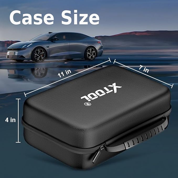 XTOOL Protective Case for OBD2 Scanner Diagnostic Tool, Waterproof Car Scan Tool Carrying Case Compatible with IP500, IP608, IP616, IP819, Size 11''x 7''x 4''