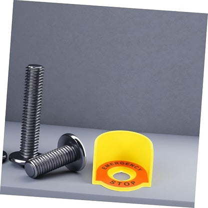 Robust Push Button Switch Cover Emergency Stop Sign for Machinery Safety Easy Install Protective Cover