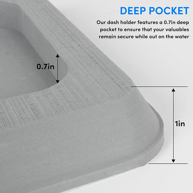 EVA Foam Boat Dash Pad, Anti-Slip Boat Dash Organizer Perfect for Fishing Center Consoles (6Color,2Size)