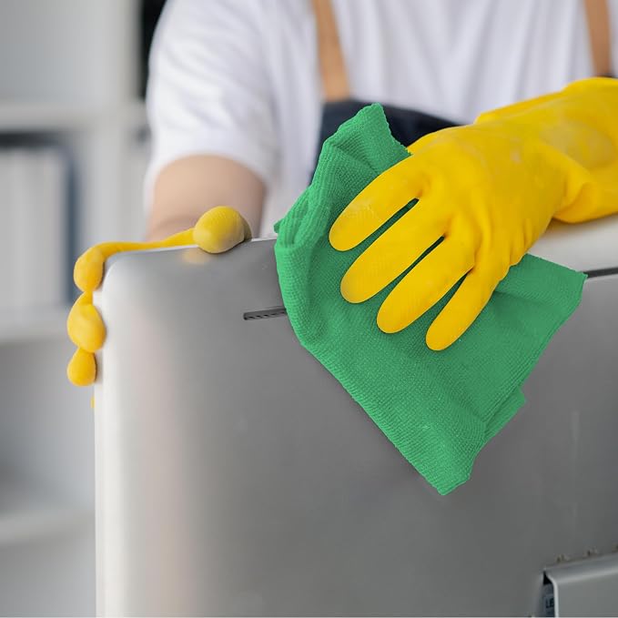 Avalon Towels Microfiber Cleaning Cloths (Value Pack of 100) - Size 12 x 12 Inches, Highly Absorbent Cleaning Rags, Lint Free, Reusable and Washable, Microfiber Towels for Cars