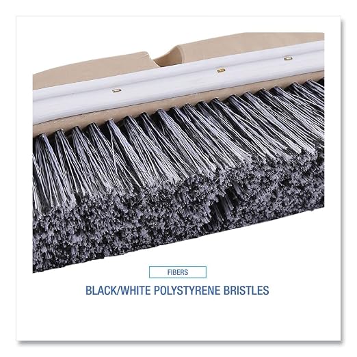 Boardwalk 8410 Polystyrene Vehicle Brush w/Vinyl Bumper, 2 1/2" Bristles, 10" Brush