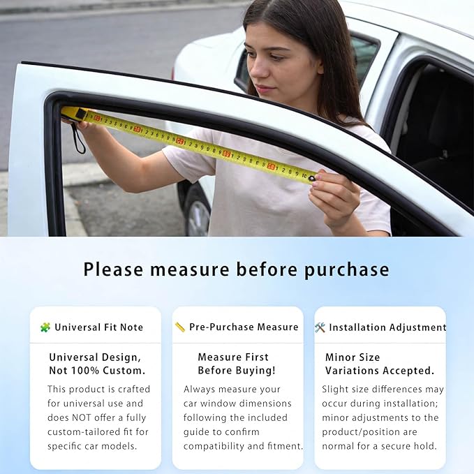 Leather Car Curtains for Side Window - 4 Pcs Privacy Sun Shades Magnetic 100% Block Light Car Window Covers with Cooler Feeling (Leather, 4pcs)