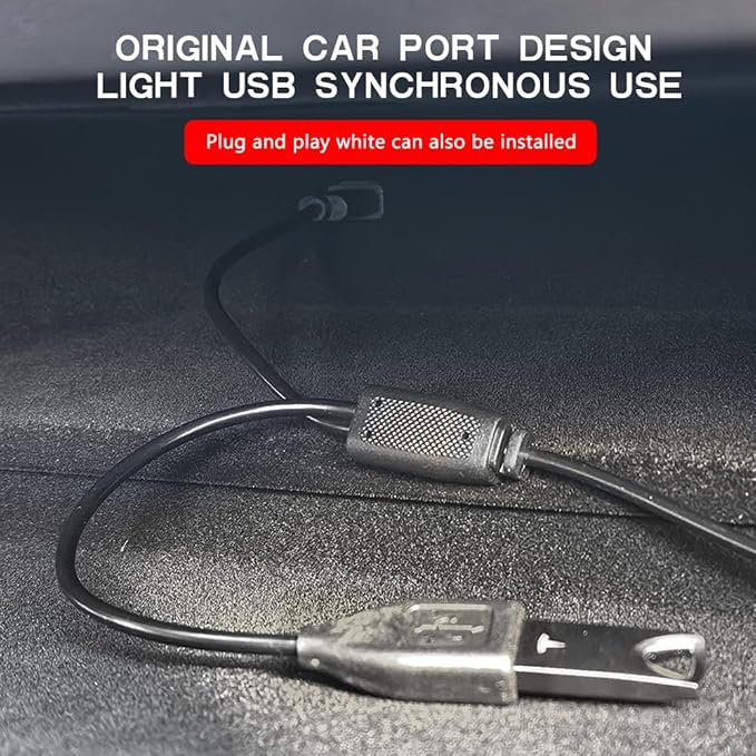 Tlyard Center Console LED Strip Lights for Tesla Model 3 2017-2023, Plug-and-Play, Ambient Light with Human Sensor, Center Console Dashboard Inside Car Lighting Decorations