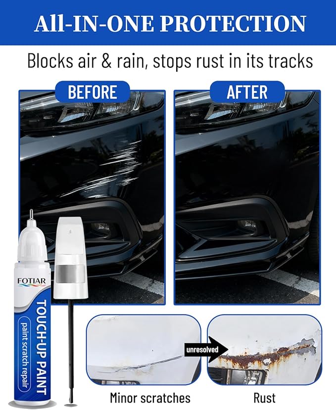 089 Wind Chill Pearl Touch up Paint for Toyota-Exact Match Scratch Repair Kit 2-In-1 Premium Car Paint Pen for Chips & Nicks