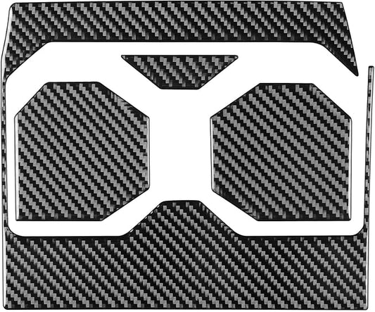 NVCNX Real Premium Carbon Fiber for Toyota Tundra 2022-2026 2023 2024 2025 SR5/Limited/TRD PRO/SR Center Console Cup Holder Panel Insert Mat Cover Interior Trim Accessories Overlay Sticker Decal 4PCs