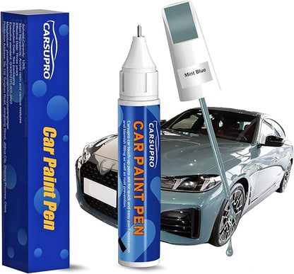 Blue Touch Up Paint for Cars,Car Paint Touch Up Pen for Deep Scratches,Car Scratch Repair Pen Auto Scratch Remover for Easy to Use and Fix(Mint Blue)