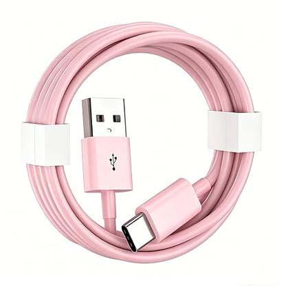 10FT Long Cute Pink iPhone 17/16 Car Carplay Cable for iPhone 17E/16E, 15/16/17 Pro Max 15 16 Plus Cable, USB A to USB C for iPad 10th Gen iPad Pro, Air 5th 4th Mini 6th Replacement Cord