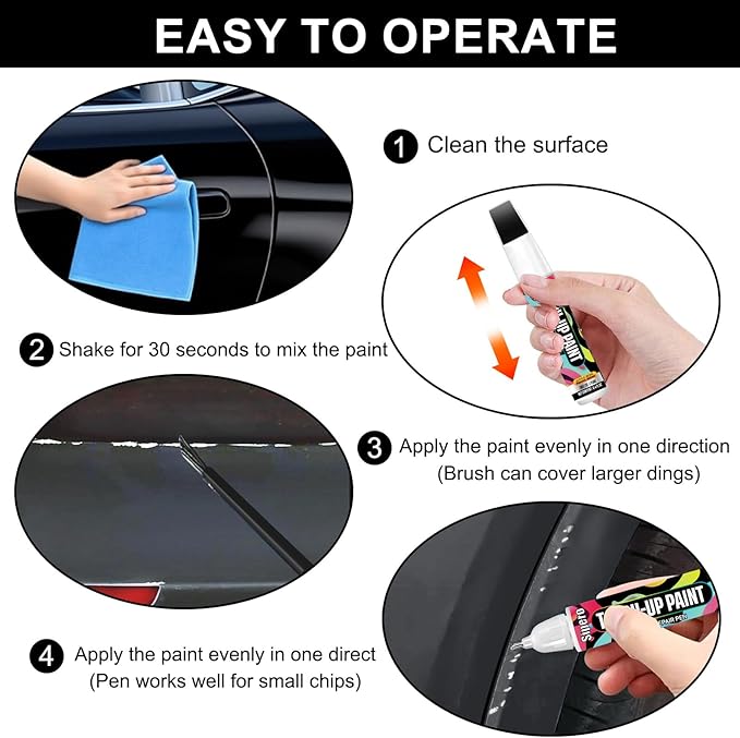 Fluid (Jet) Black (668) for BMW Touch Up Paint Pen - Exact OEM Color Match for Chips & Scratches - Compatible with 3 Series, 5 Series, X3, X5