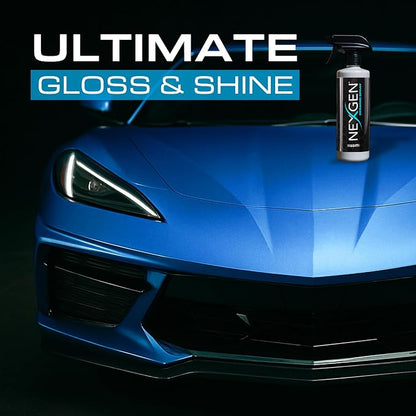 Nexgen Ceramic Spray Silicon Dioxide — Easy to Apply, Ceramic Coating Spray for Cars — Professional-Grade Protective Sealant Polish for Cars, RVs, Motorcycles, Boats, and ATVs — 16oz