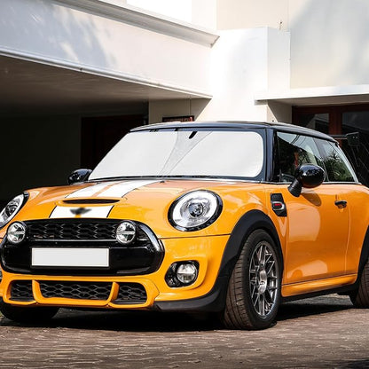 Sun Shade for Mini Cooper Windshield Sunshade fit for 2015-2023 2024 2025 BMW Mini Cooper F55 Accessories Front Window Shield Sun Visor Protector Block UV Ray Heat，Keep Your Car Cooler