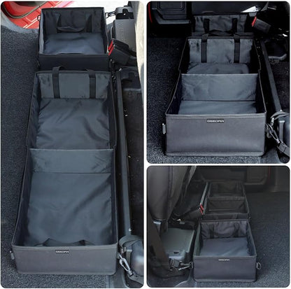 GEEDAR Under Seat Storage Truck Tool Box Organizer for Truck Underseat Storage Ford F150 F250 F350 Chevy Silverado Accessories (3 compartment)