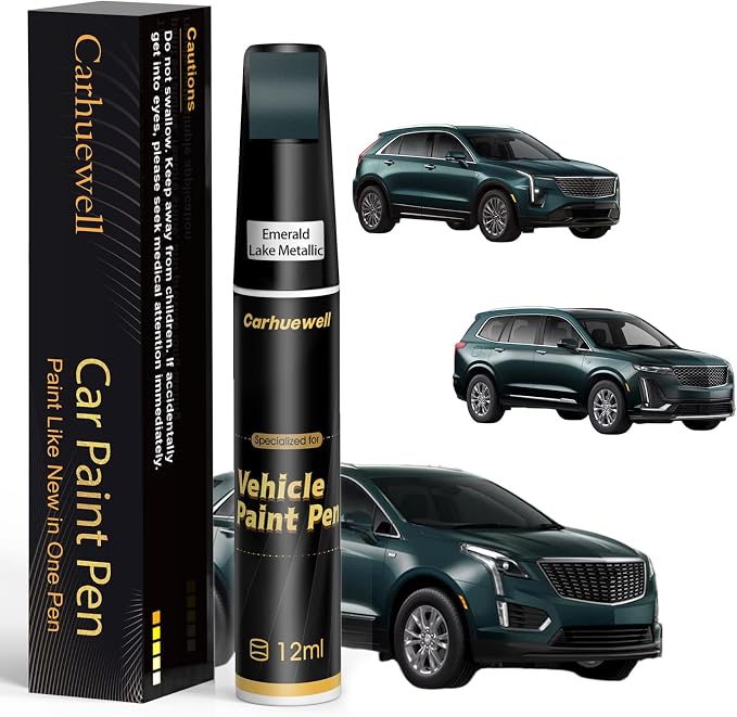 Touch Up Paint for Cadillac Emerald Lake Metallic(G6I/WA616D) Car Touch Up paint Genuine Exact Color Code Compatible With Cadillac Vehicle