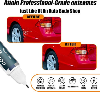 Car Touch up Paint(R-513 Rallye Red) Compatible with Honda, Car Paint Pen Scratch Repair Two-In-One Touch Up Paint, Premium Car Scratch Remover for Deep Scratches
