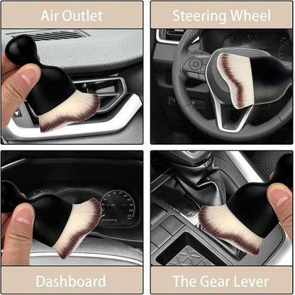 XY North Car Interior Dust Brush, Auto Detailing Brush, Soft Bristles Car Cleaning Brushes, Tool for Air Conditioner Vents, Leather, Computer, Scratch Free, Car Interior Accessories