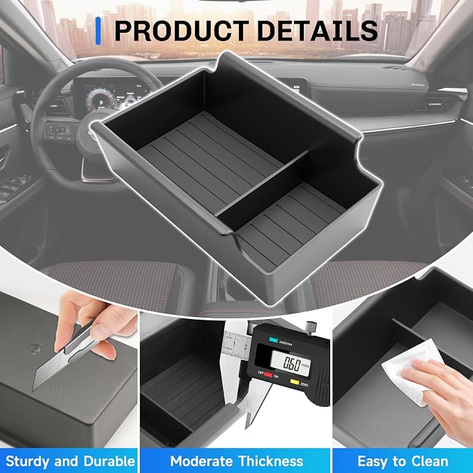 SXCY for 2025 2026 Nissan Kicks Center Console Organizer for 2025 2026 Nissan Kicks [S/SV/SR] Accessories 2025 2026 Kicks Armrest Console Organizer for 2025 2026 Kicks Console Organizer Tray