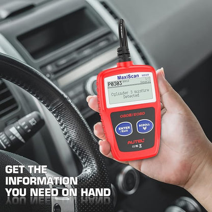 Autel OBD2 Scanner MS309 Universal OBD II Scanner Car Engine Fault Code Reader CAN Diagnostic Scan Tool, Read and Clear Error Codes for 1996 or Newer OBD2 Protocol Vehicle